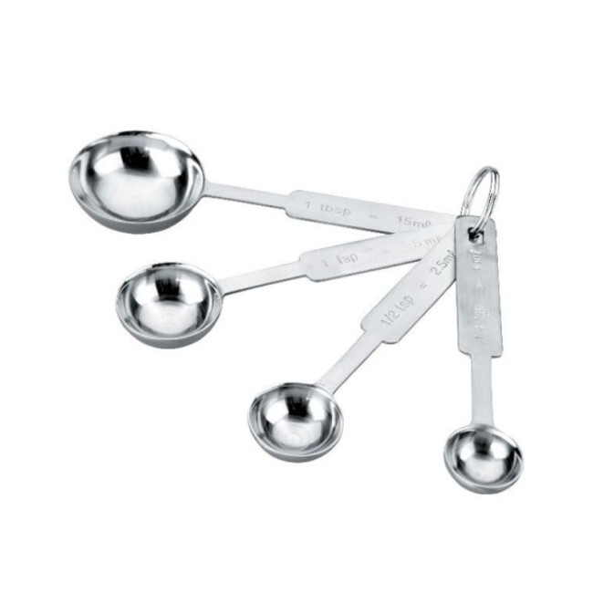 Set 4 Cuillères à Mesurer Inox, Ibili