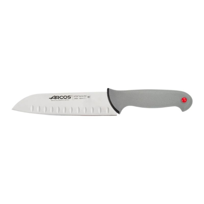 Couteau Santoku Alvéolé 18 cm Colour Prof, Arcos