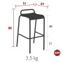 Tabouret de bar Luxembourg, Fermob