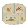 Assiette 4 Compartiments Sweet Jungle Print, Rice