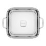 Cocotte Carrée 26 cm 7.3 L Inox Grano, Tramontina