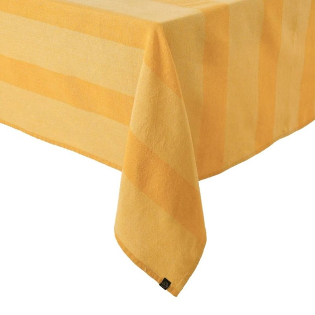 Nappe en lin et en coton Santa Cruz Ocre, Haomy