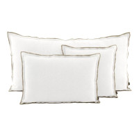 Housse de Coussin Seoni Blanc, Haomy