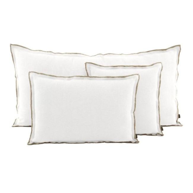Housse de Coussin Seoni Blanc, Haomy