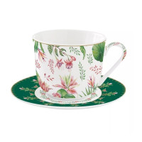 Coffret Tasse Déjeuner 37cl Botanic Chic, Easy Life