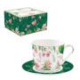 Coffret Tasse Déjeuner 37cl Botanic Chic, Easy Life