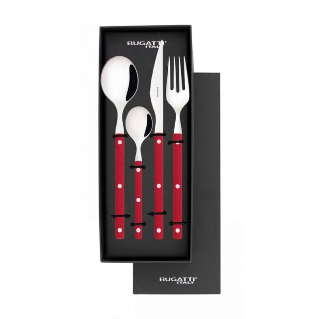 Ménagère 24 pièces Allegra Rouge, Bugatti