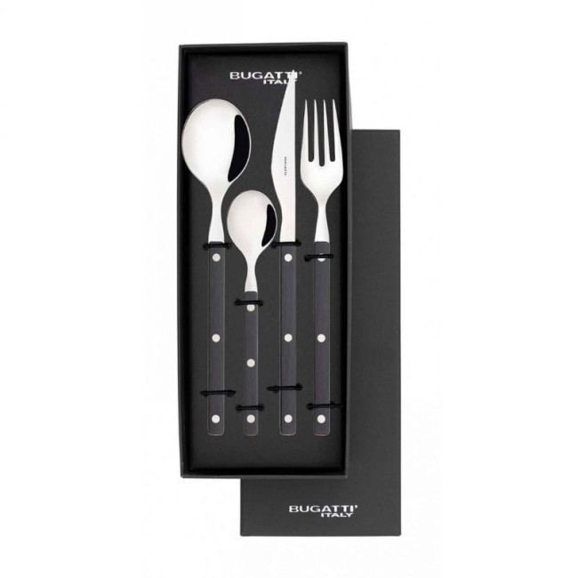 Ménagère 24 pièces Allegra Noir, Bugatti