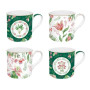 Coffret 4 Mugs 30cl Botanic Chic, Easy Life
