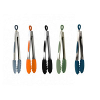 Pince de cuisine acier et silicone, Mastrad