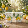 Coffret 2 Mugs 27cl Fleurs et Citrons, Easy Life