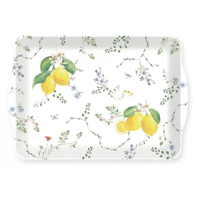 Plateau de Service Fleurs et Citrons 33 x 22 cm, Easy Life