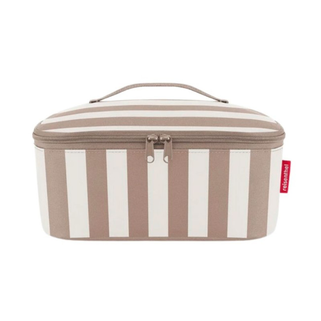 Coolerbag M Pocket Summerstripes Coffee, Reisenthel