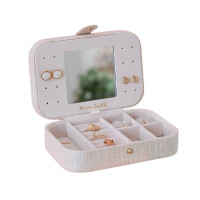 Boîte à Bijoux de Voyage Brigitte Lin Beige, Maison Scarlett