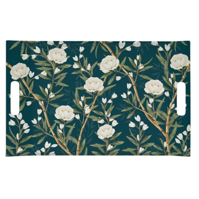Plateau de service Royal Peonies 47 x 31 cm, Easy Life