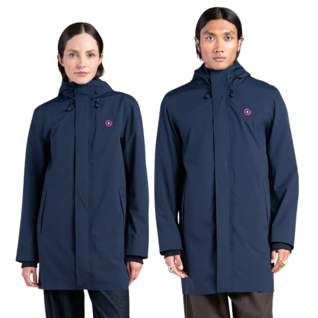 Parka Imperméable Mixte Beaubourg Indigo, Flotte