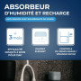 Absorbeur d'humidité Compact Gris + 1 tablette, Starwax