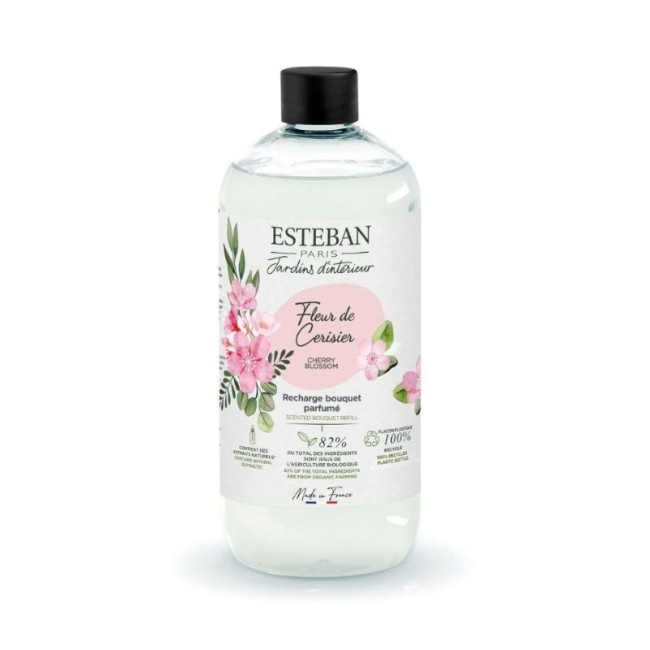 Recharge de bouquet parfumé 500ml Fleur de Cerisier, Estéban