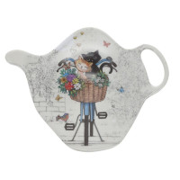 Repose sachet de thé Bug Art Chats Vélo, Kiub