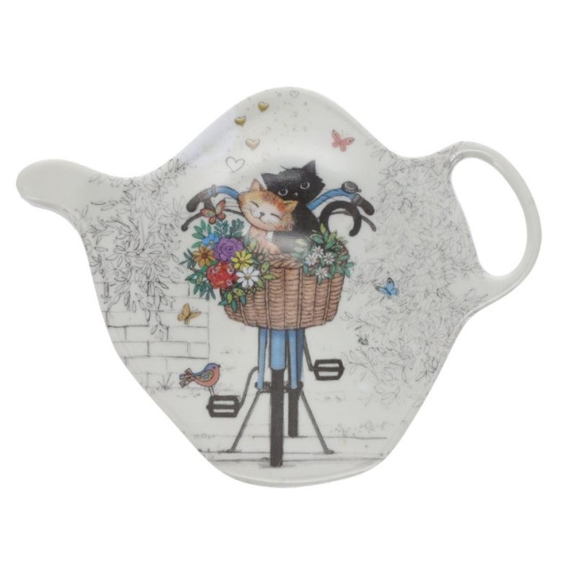 Repose sachet de thé Bug Art Chats Vélo, Kiub
