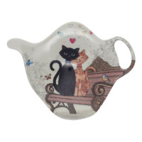 Repose sachet de thé Bug Art Couple de Chats, Kiub
