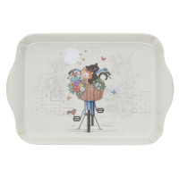 Plateau en mélamine Bug Art Chats Vélo, Kiub