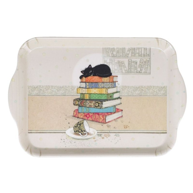 Plateau en mélamine Bug Art Chaton Livres, Kiub