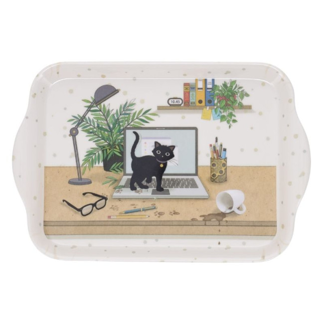 Plateau en mélamine Bug Art Chaton Ordi, Kiub