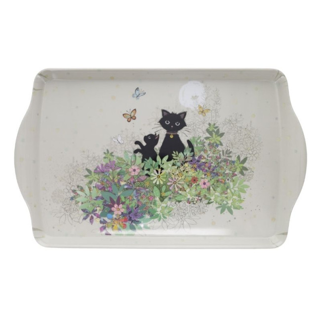 Grand plateau en mélamine Bug Art Chaton Jardin, Kiub