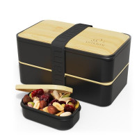 Boîte Bento Original 1.2 L Noir & Bambou, Umami