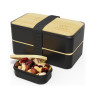 Boîte Bento Original 1.2 L Noir & Bambou, Umami