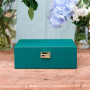Boîte à Bijoux Louise Cuir Vert, Maison Scarlett