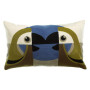 Coussin Brodé Loro Cèdre 30 x 50 cm, Vivaraise