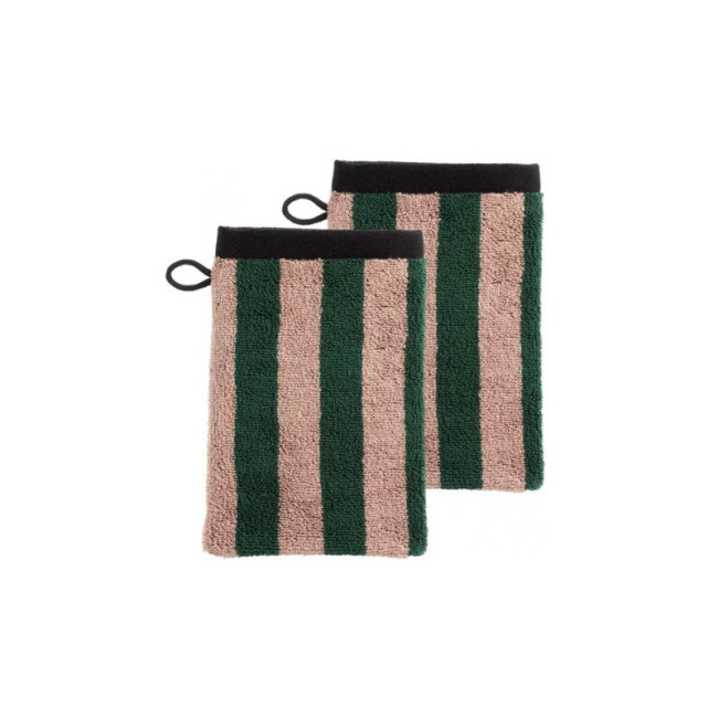 Lot de 2 Gants de toilette Charly, La Cerise sur le Gâteau