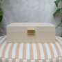 Boîte à Bijoux Louise Velours Côtelé Beige, Maison Scarlett
