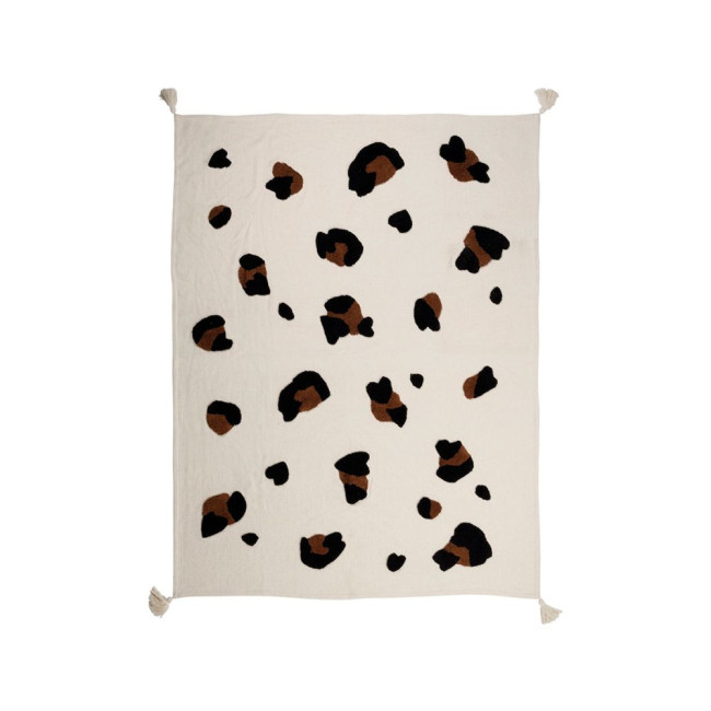 Plaid Tufte Minifauve Brun 170 x 130 cm, Sema Design