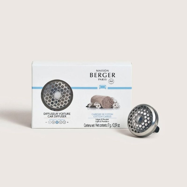 Diffuseur voiture Caresse de Coton, Maison Berger