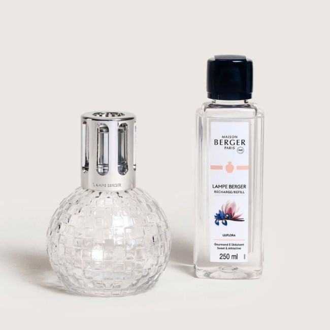 Coffret lampe Berger Disco Transparente, Maison Berger