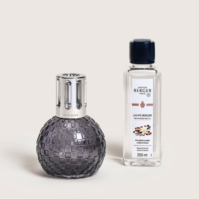 Coffret Lampe Berger Disco Grise, Maison Berger