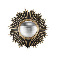 Miroir Soleil Inès Noir et Doré, Emdé