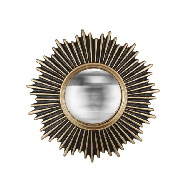 Miroir Soleil Inès Noir et Doré, Emdé