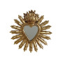 Miroir Ex-Voto Coeur Soleil Doré, Emdé