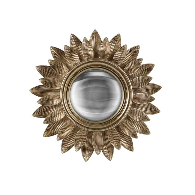 Miroir Lila Doré convexe, Emdé