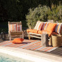 Coussin d'Extérieur BISCAROSSE Terracotta, Sud Etoffe
