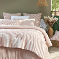 Housse de Couette Gaze de Coton Romie Abricot, L'Effet papillon