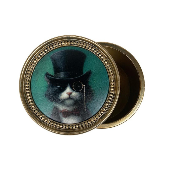 Boite Dandy Chat Noir/Doré, Emdé