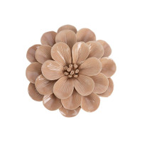 Décoration murale Fleur Beige 17 cm, Emdé