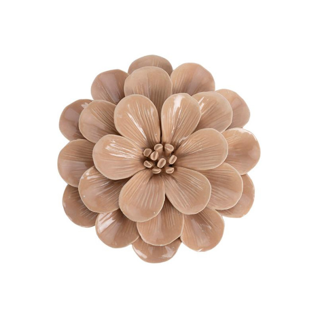 Décoration murale Fleur Beige 17 cm, Emdé