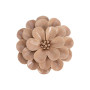 Décoration murale Fleur Beige 17 cm, Emdé