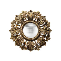 Miroir 19,7 cm Eralys Doré convexe, Emdé